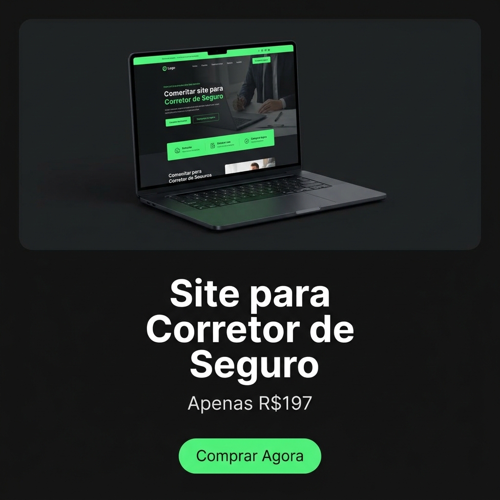Site para Corretor de Seguro por Apenas R$197